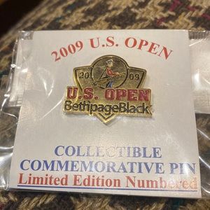 US OPEN COLLECTABLE COMMEMORATIVE PIN NUMBERED 1 INCH